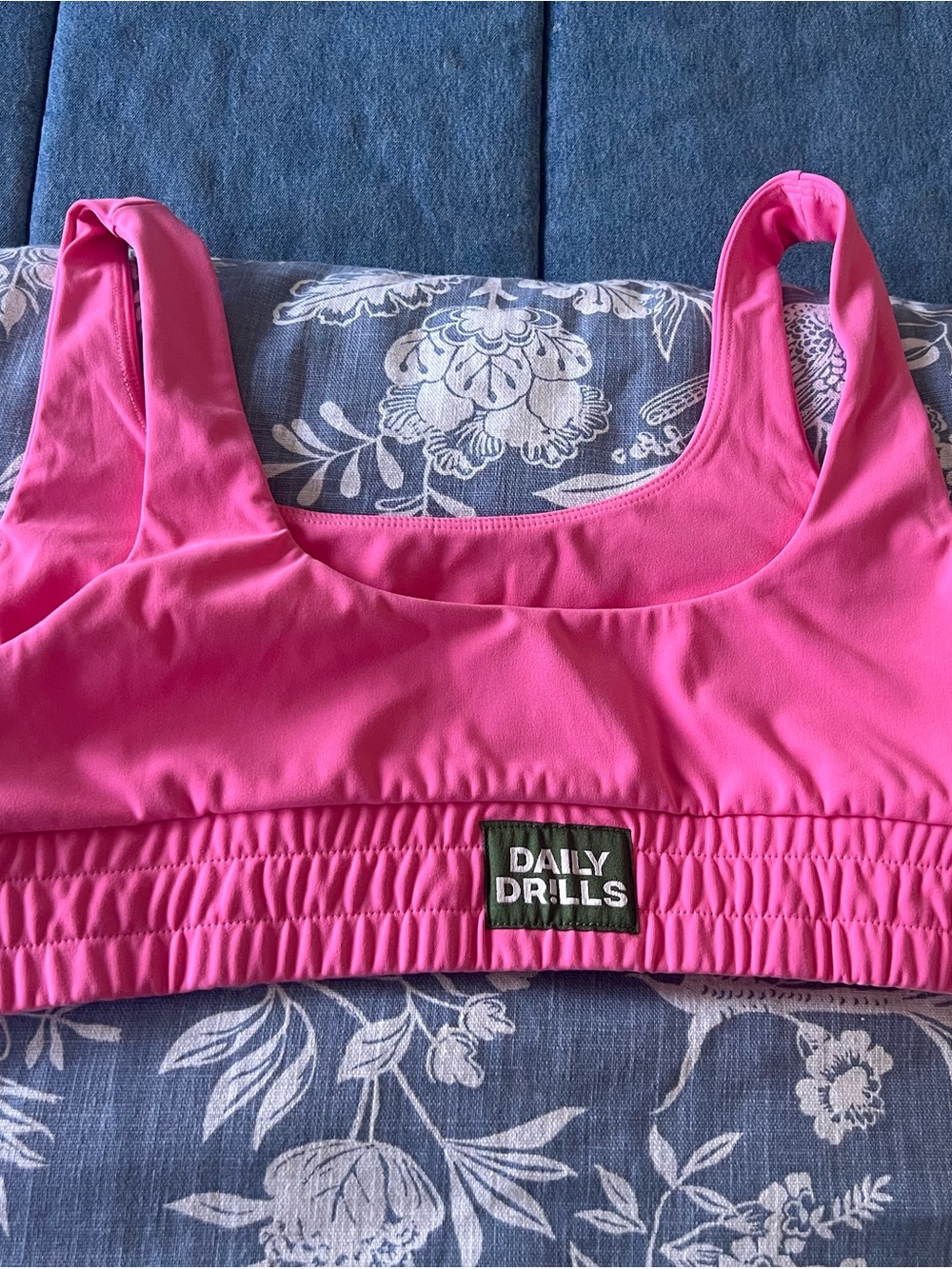 Daily Drills Pink Athletic Crop Top